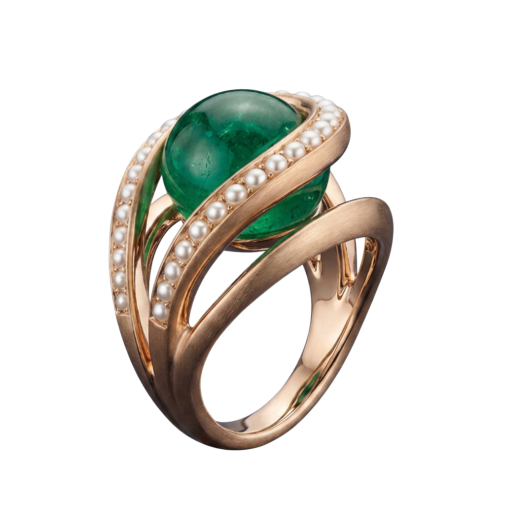 Émeraude Cabochon